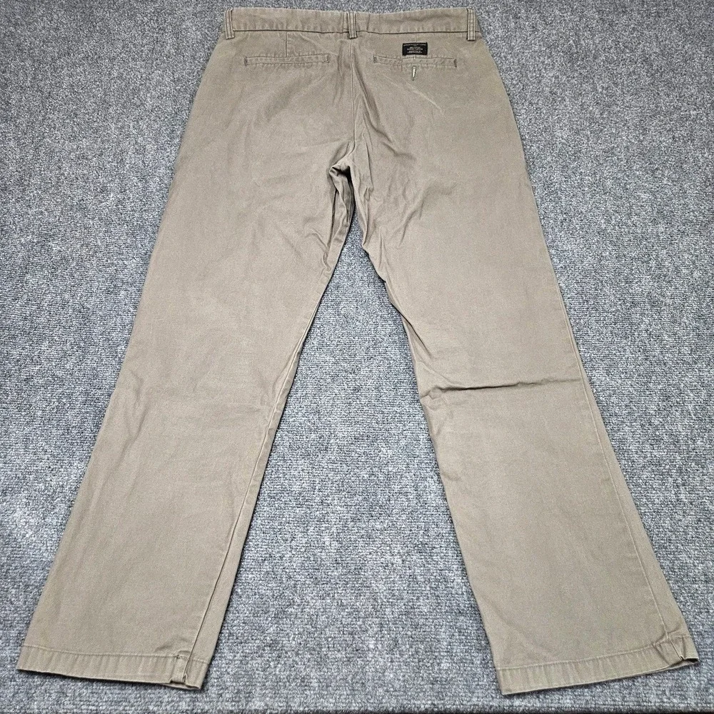 Banana Republic Gavin Chinos Mens 36x32 Brown Straight Leg Pants Business Casual